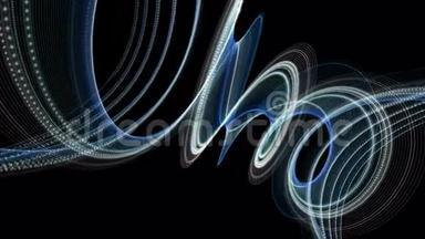 粒子条纹物体慢运动的奇妙动画，4096x2304环4K
